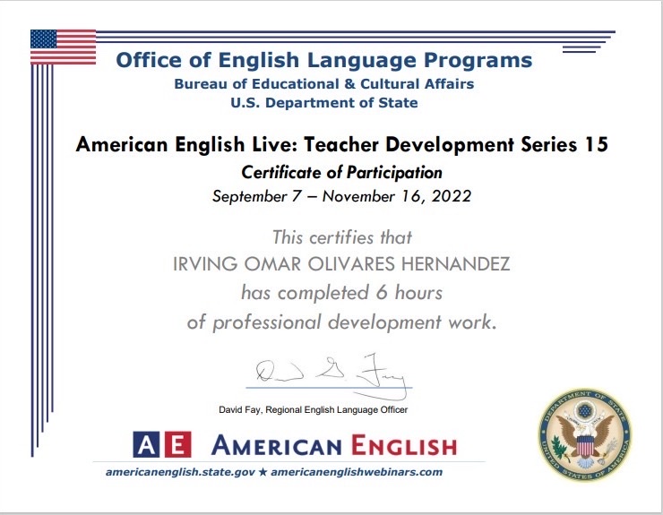 American English Live: Teacher Development Series 15